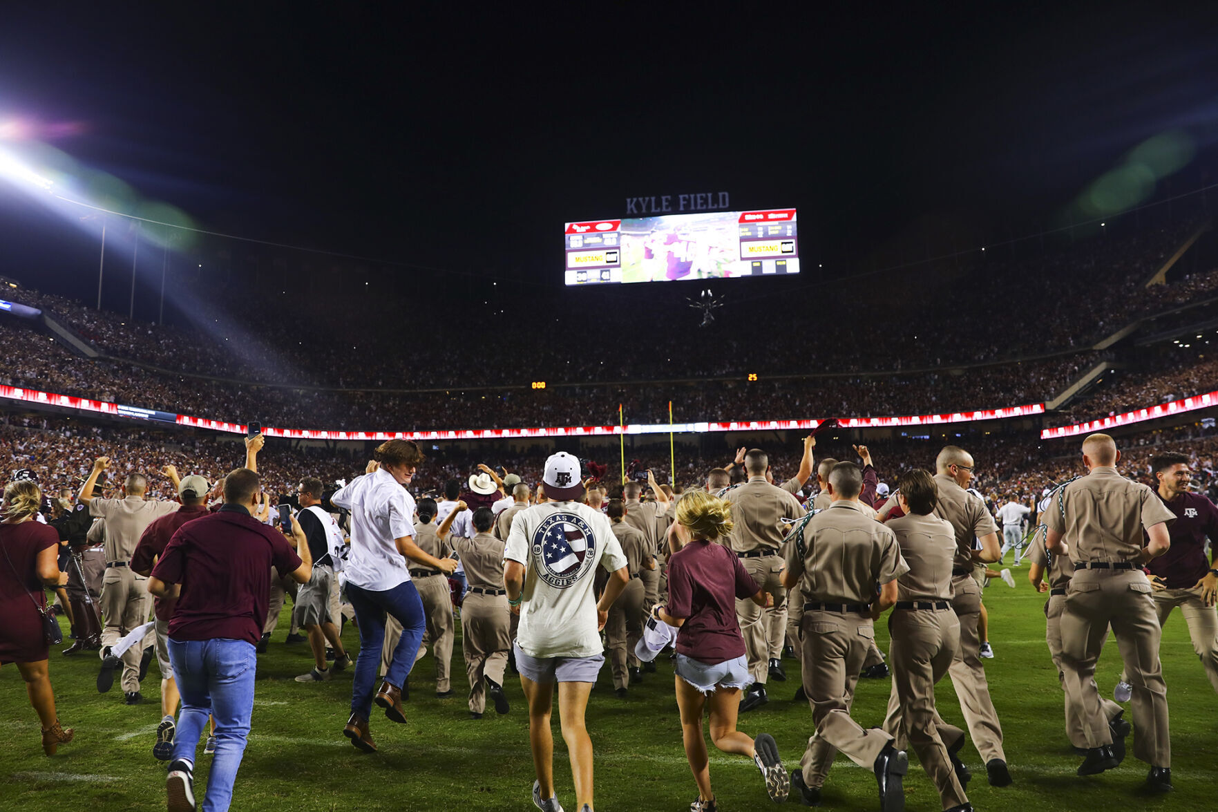 Rush the field